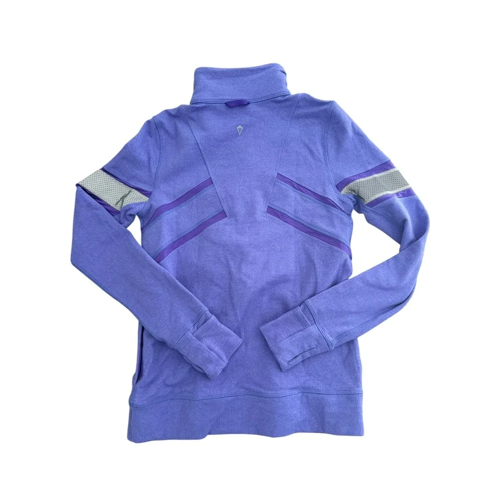 Ivivva‎ by Lululemon Glow and Go  1/4 Zip Long Sleeve Pullover Purple Girls 14